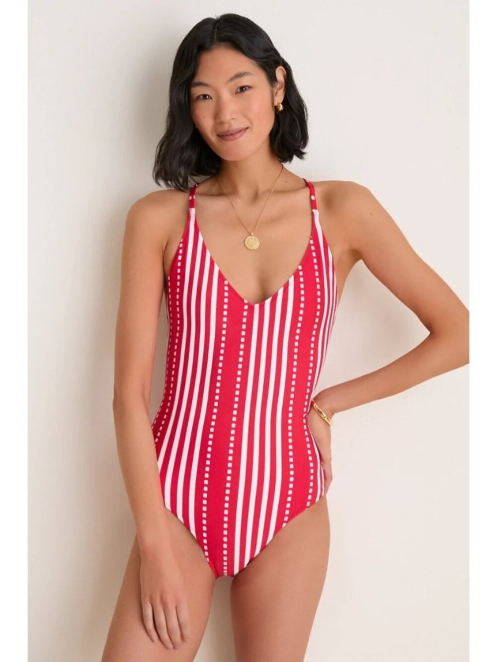 LEMLEM Retiro One Piece Eshe Red Size Large NWT